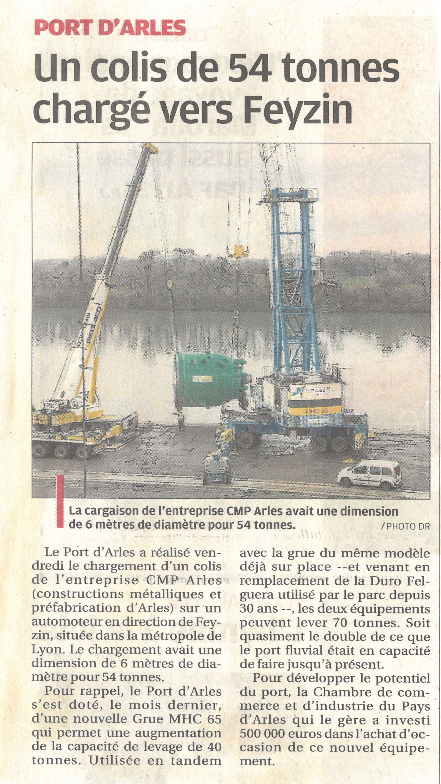 Un colis de 54 tonnes